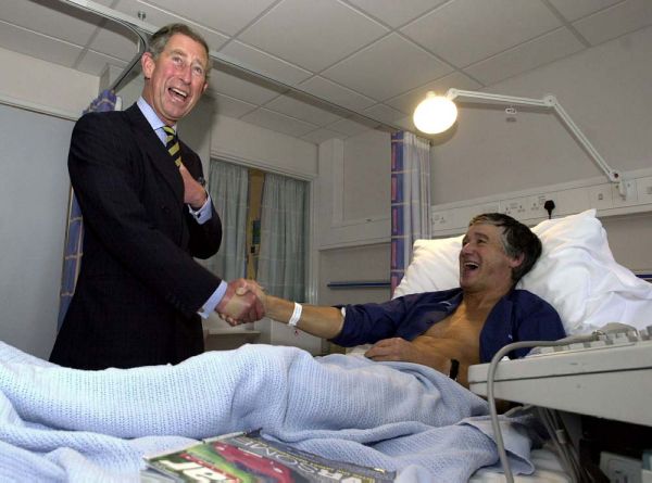 HRH The Prince of Wales(prince charles) on a visit to the Western General Hospital in Edinburgh
